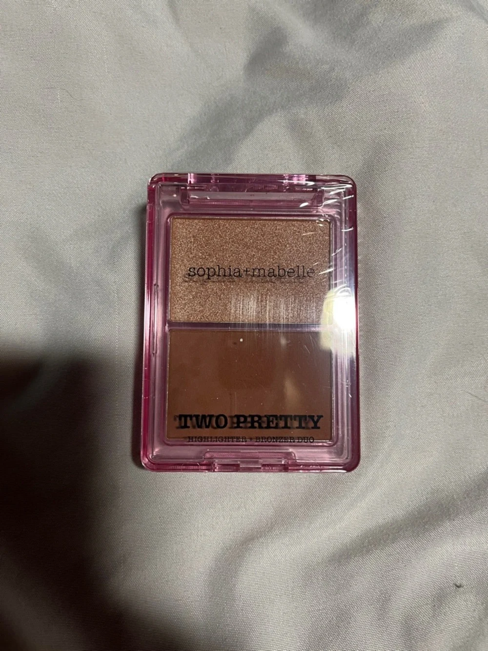 Sophia + Mabelle Two Pretty Highlighter & Bronzer Duo - Pink Case